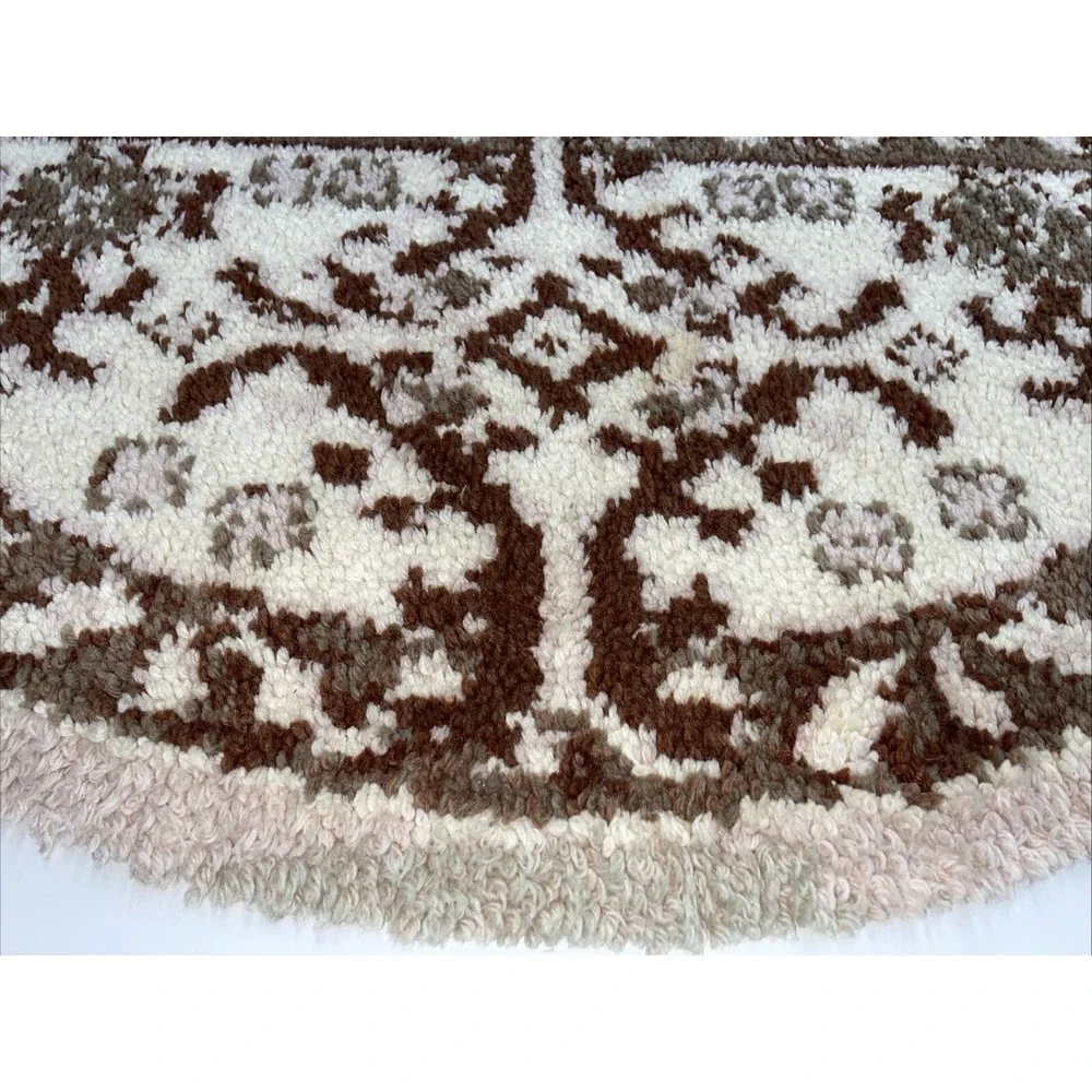 Shillcraft Wool Vintage Latch Hook Rug Kit 27X 54‎ Half Round 3b